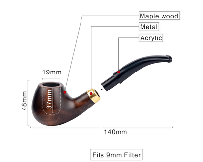 classic ebony pipe