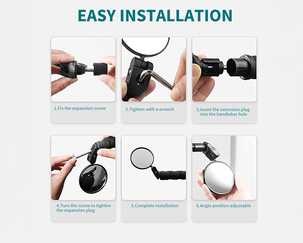 convex cycling mirror