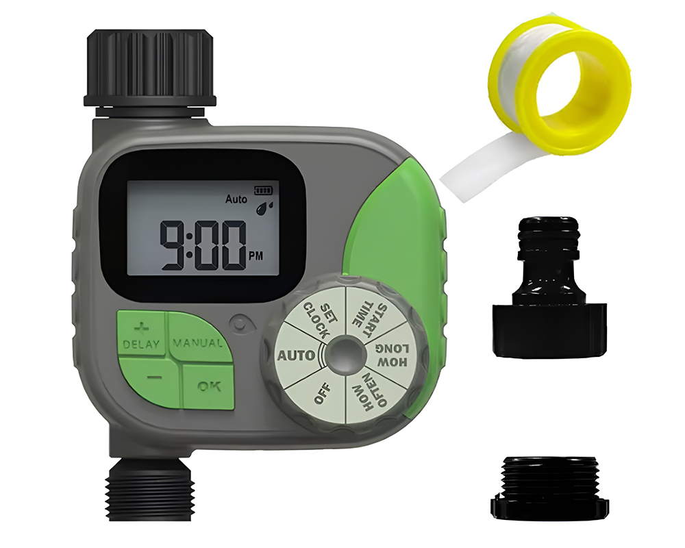 Irrigation timer with lock function