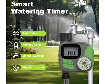 Sprinkler timer with rain delay