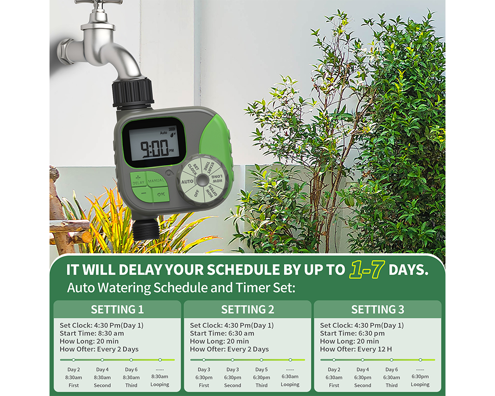 Manual watering mode timer