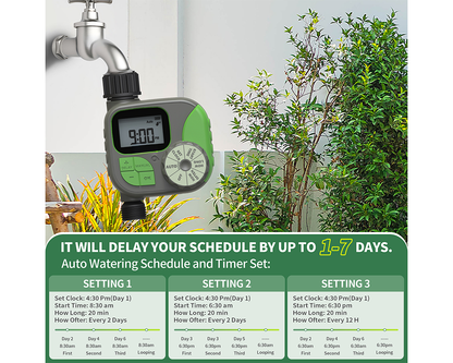 Manual watering mode timer