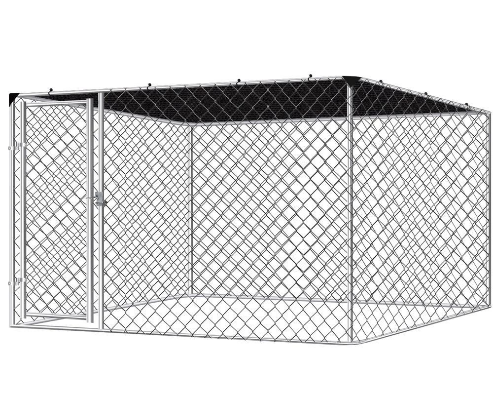 Outdoor Dog Run with Shade Sail