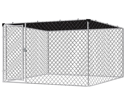 Outdoor Dog Run with Shade Sail