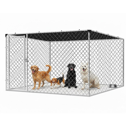 Outdoor Dog Run with Shade Sail