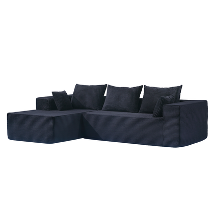 Modern Compressed Sofa with Chaise