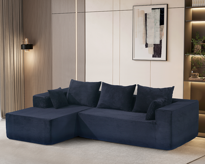 Modern Compressed Sofa with Chaise