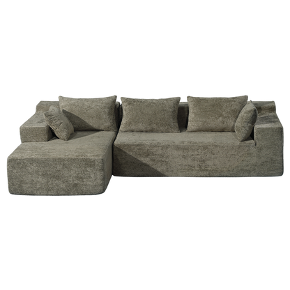Compressed Sofa L-Shape Modular Sofa with Chaise