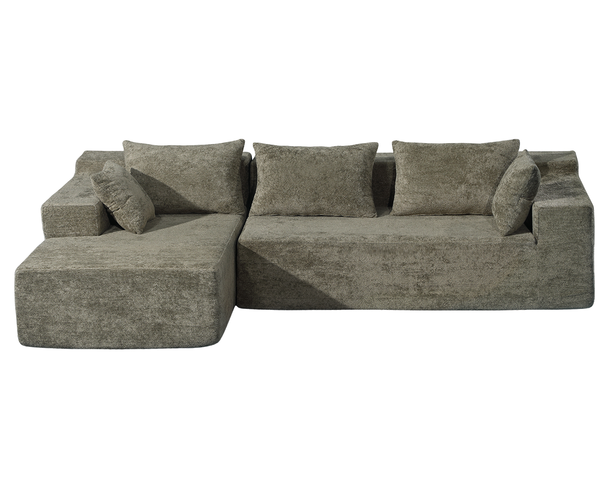 Compressed Sofa L-Shape Modular Sofa with Chaise