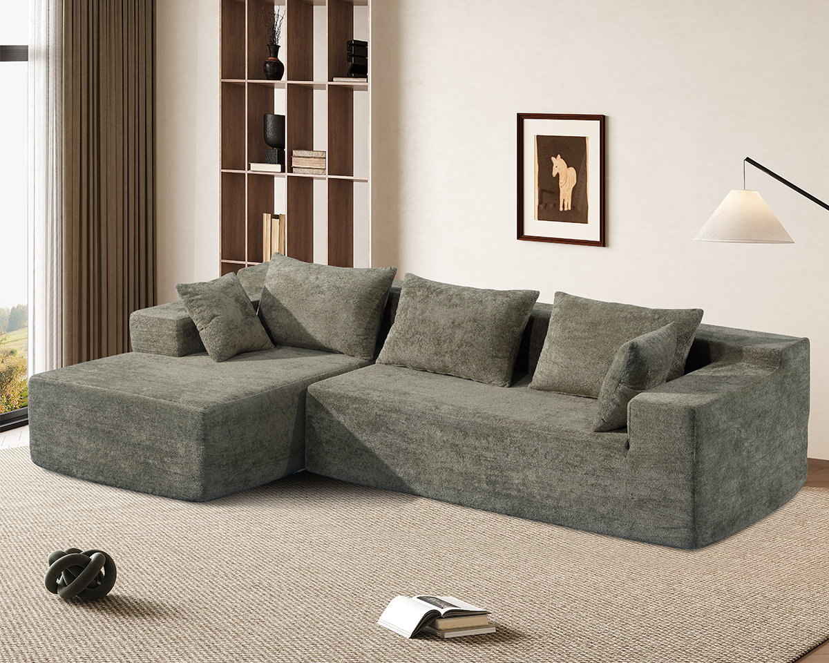 Compressed Sofa L-Shape Modular Sofa with Chaise