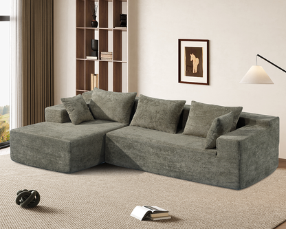 Compressed Sofa L-Shape Modular Sofa with Chaise