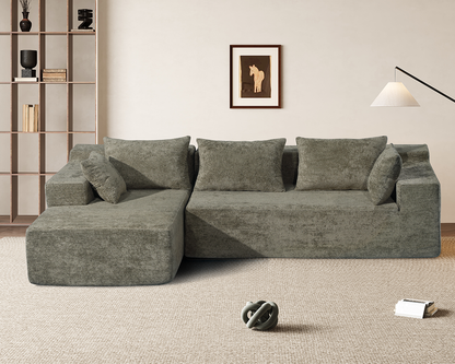 Compressed Sofa L-Shape Modular Sofa with Chaise