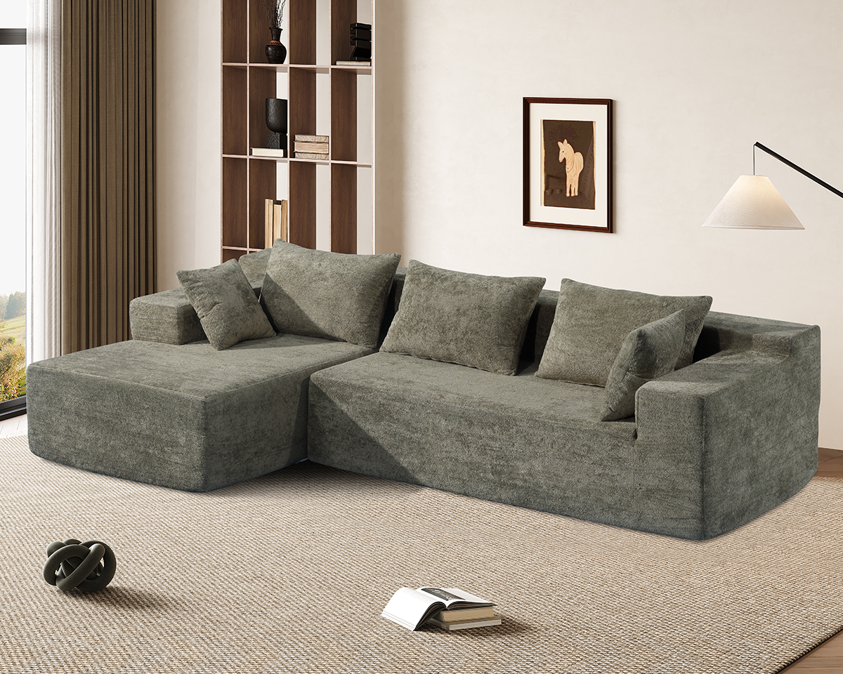 Compressed Sofa L-Shape Modular Sofa with Chaise
