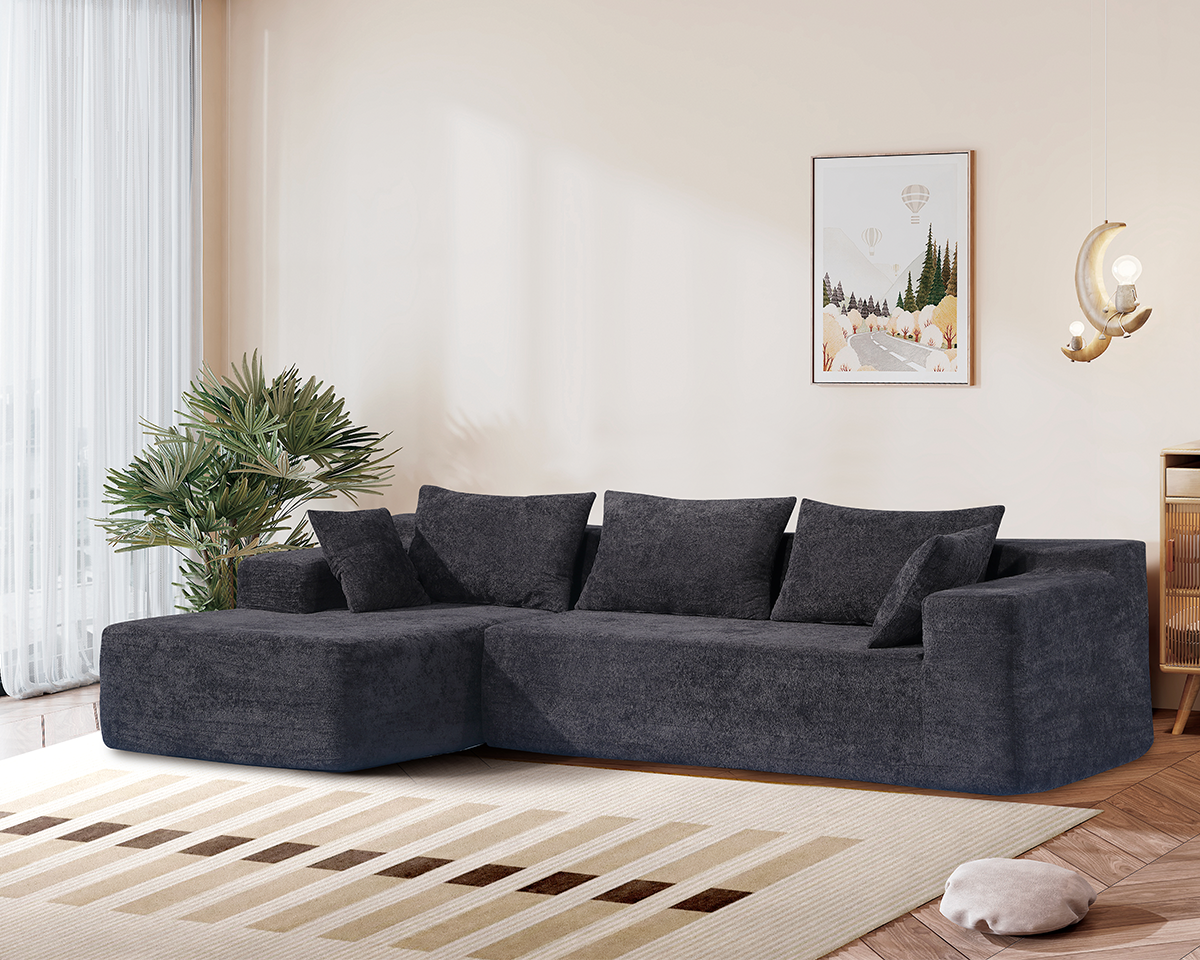 Compressed Sofa L Shape Modular Sofa with Chaise