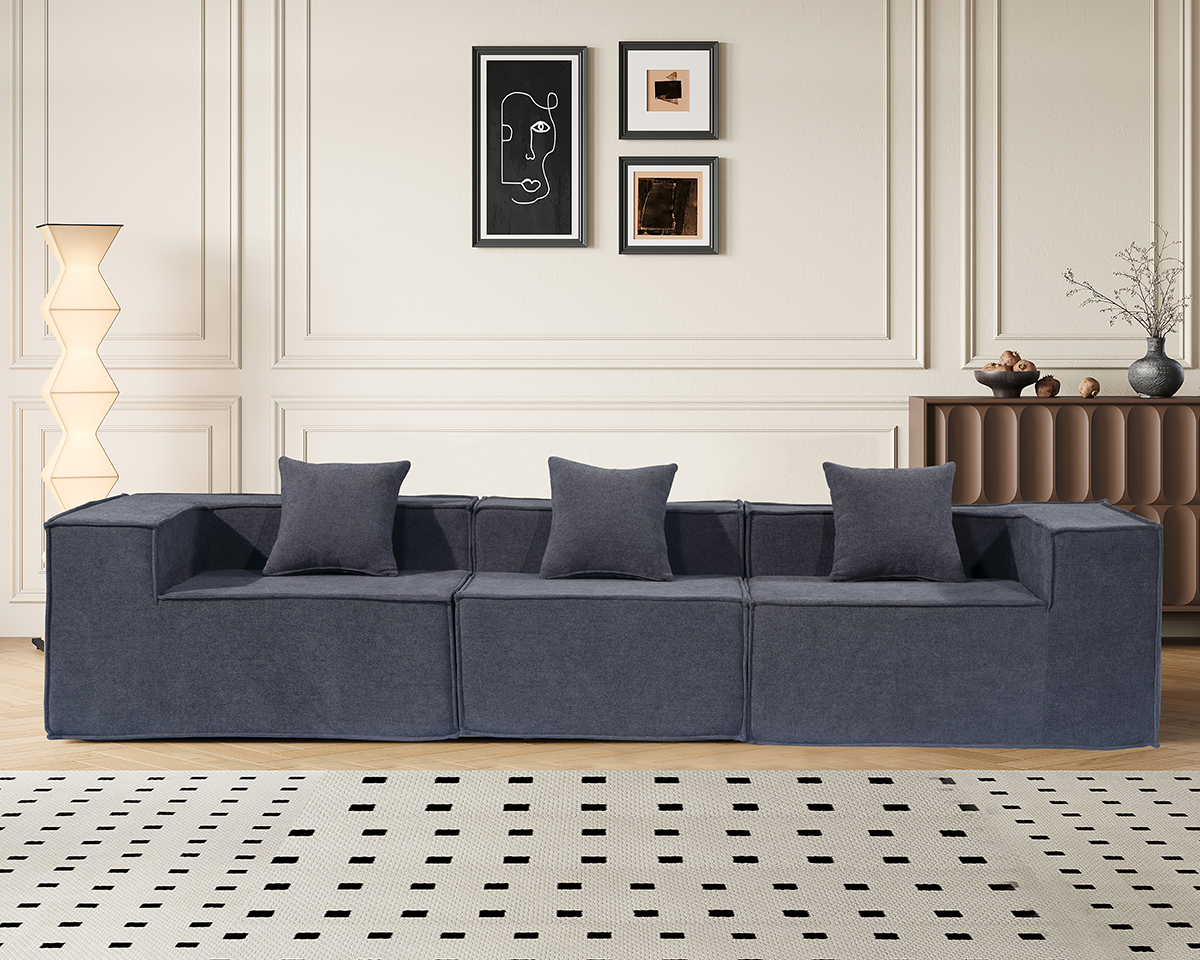 Modern 3 Seater Modular Sofa Set