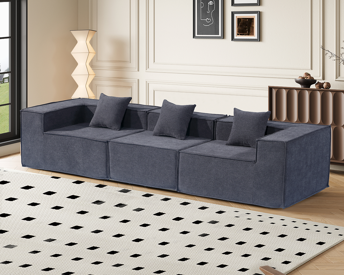 Modern 3 Seater Modular Sofa Set