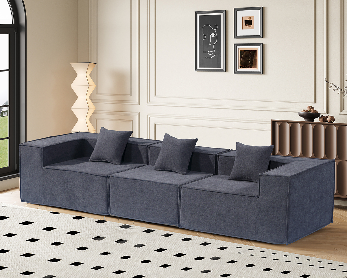 Modern 3 Seater Modular Sofa Set