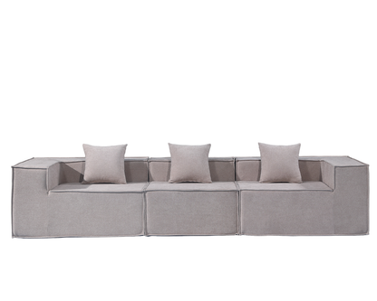 Compressed Sofa Modern 3 Seater Modular Fabric Sofa