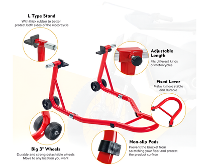 Rear Motorcycle Paddock Stand Motorcycle Lift