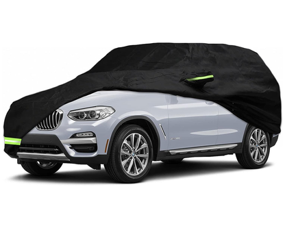 SUV cover with compact storage