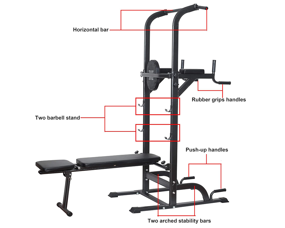 Power Tower Dip Station – Heavy Duty Multi-Function Strength Training Tower