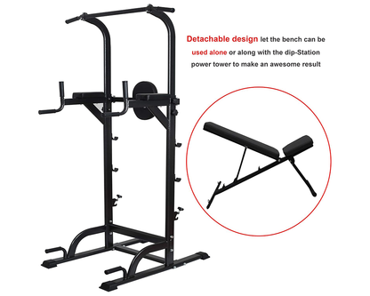 Power Tower Dip Station – Heavy Duty Multi-Function Strength Training Tower