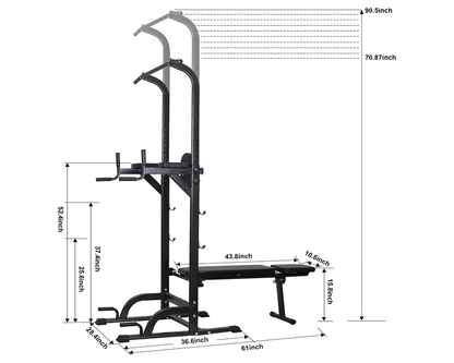 Power Tower Dip Station – Heavy Duty Multi-Function Strength Training Tower