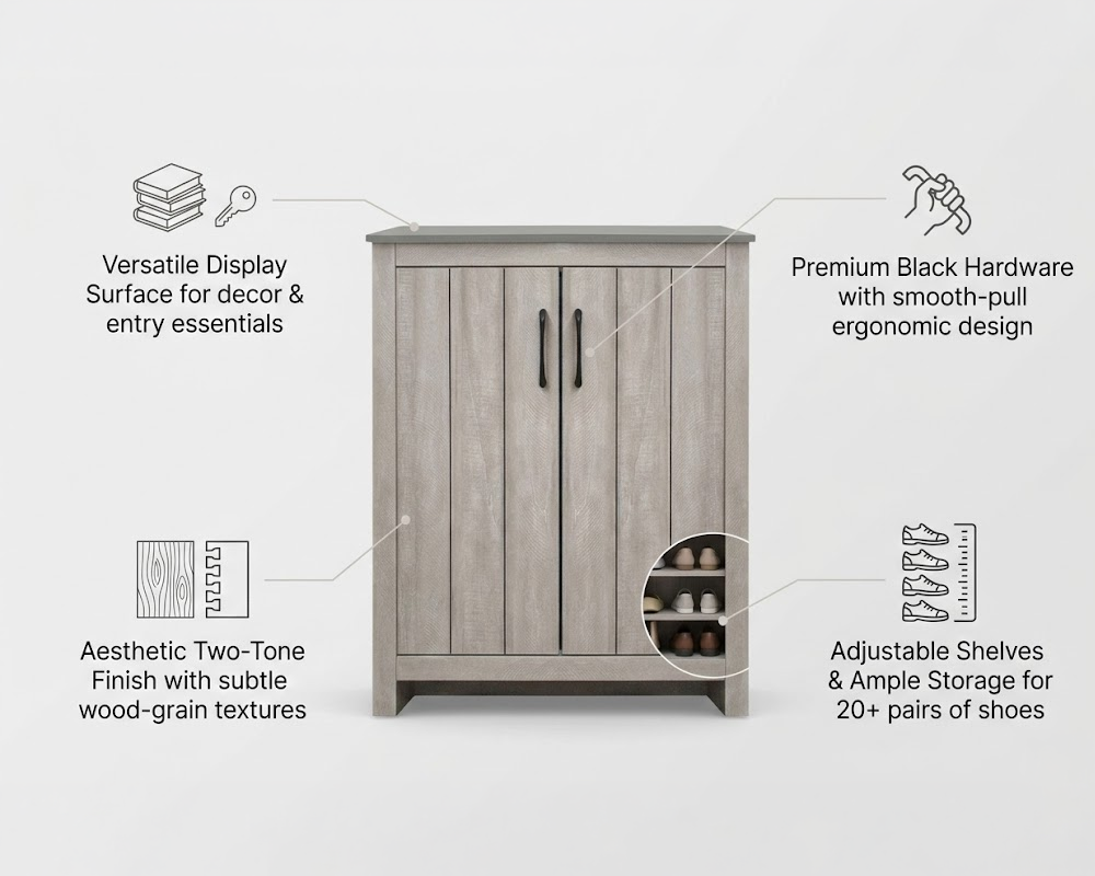 CURA SHOE CABINET