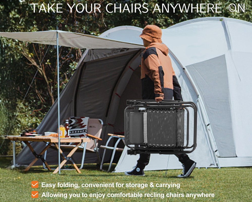 Steel frame camp chair