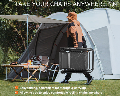 Steel frame camp chair