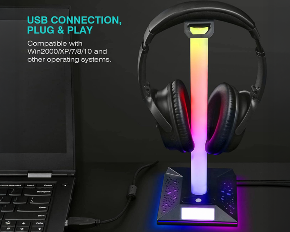 RGB Gaming Headphone Stand
