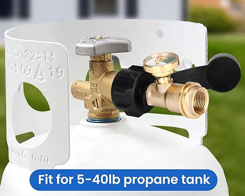Outdoor propane tank gauge