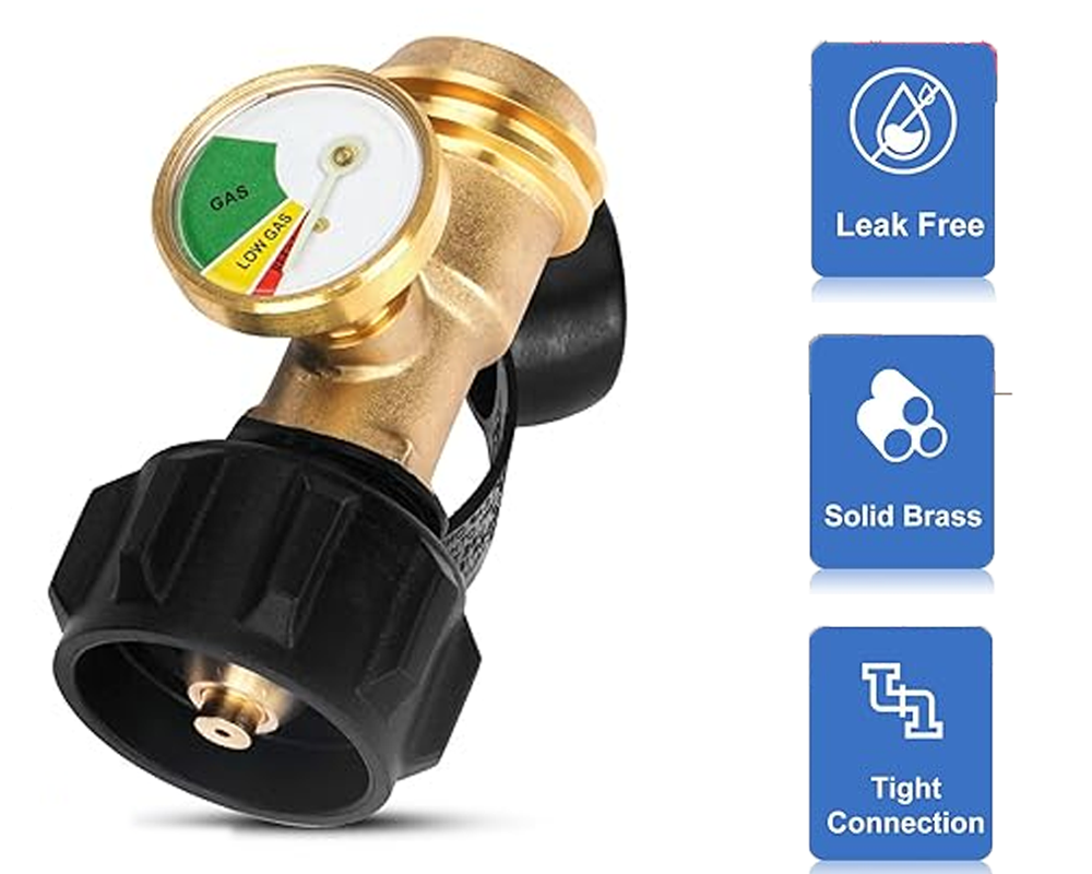 Gas level indicator for propane tanks