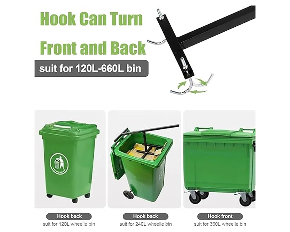 Trash compactor with push handle