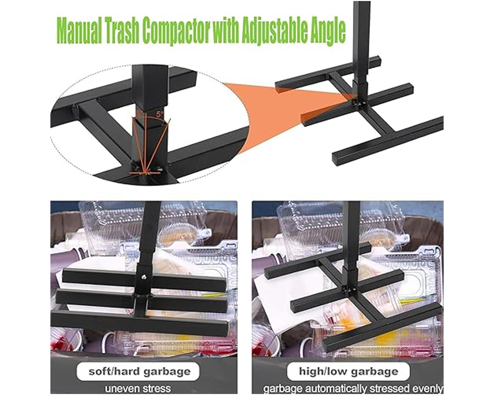 Compact bin compactor for home