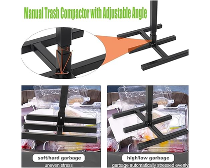 Compact bin compactor for home