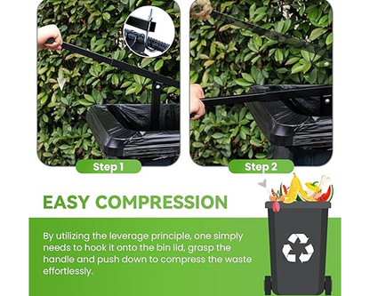 Trash compactor on standard bin