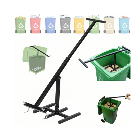 Manual bin compactor device