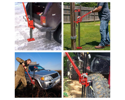 High lift jack spring pin