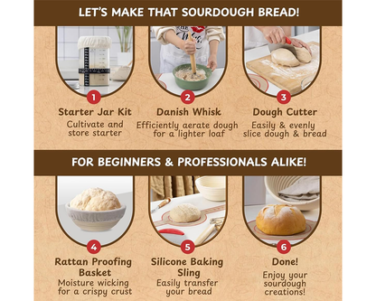 Sourdough baking starter kit