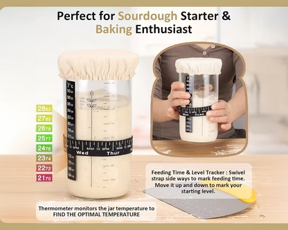 Sourdough Starter Kit with Bread Proofing Basket