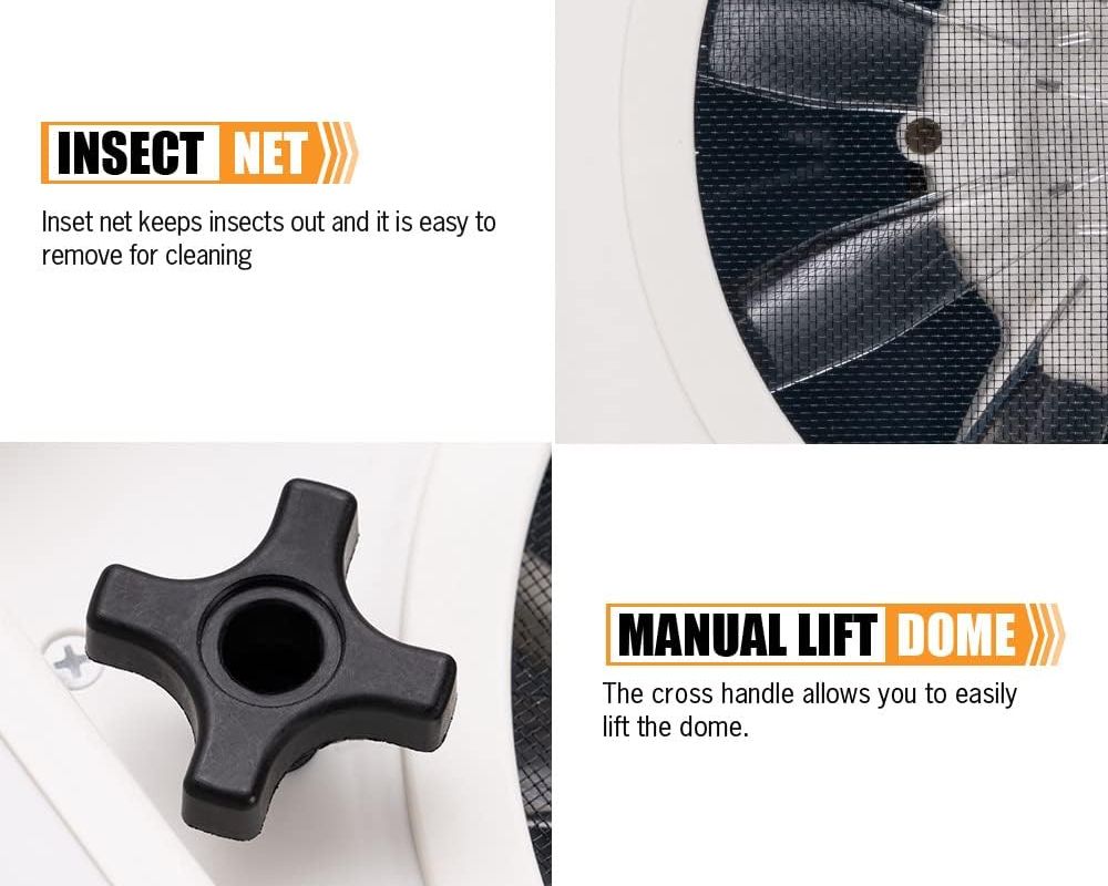 12 volt DC roof vent fan