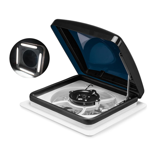RV roof vent fan unit