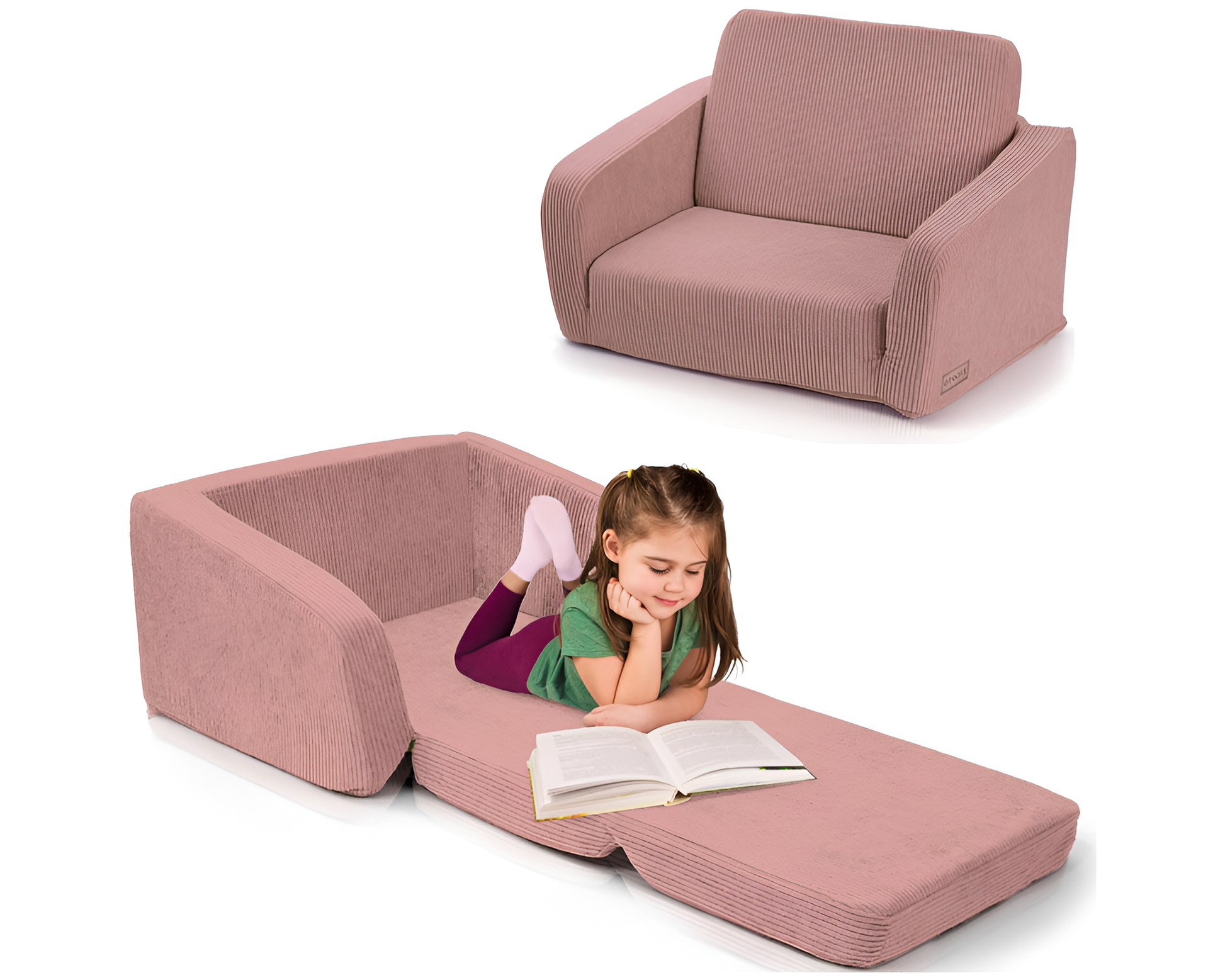 kids convertible chair pink