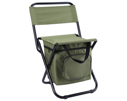 Camping chair side view