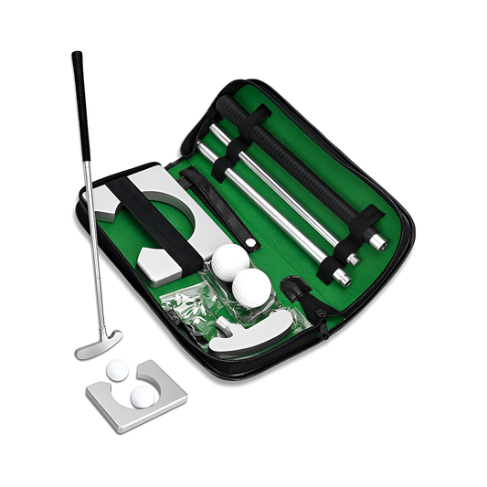 Portable golf putter set