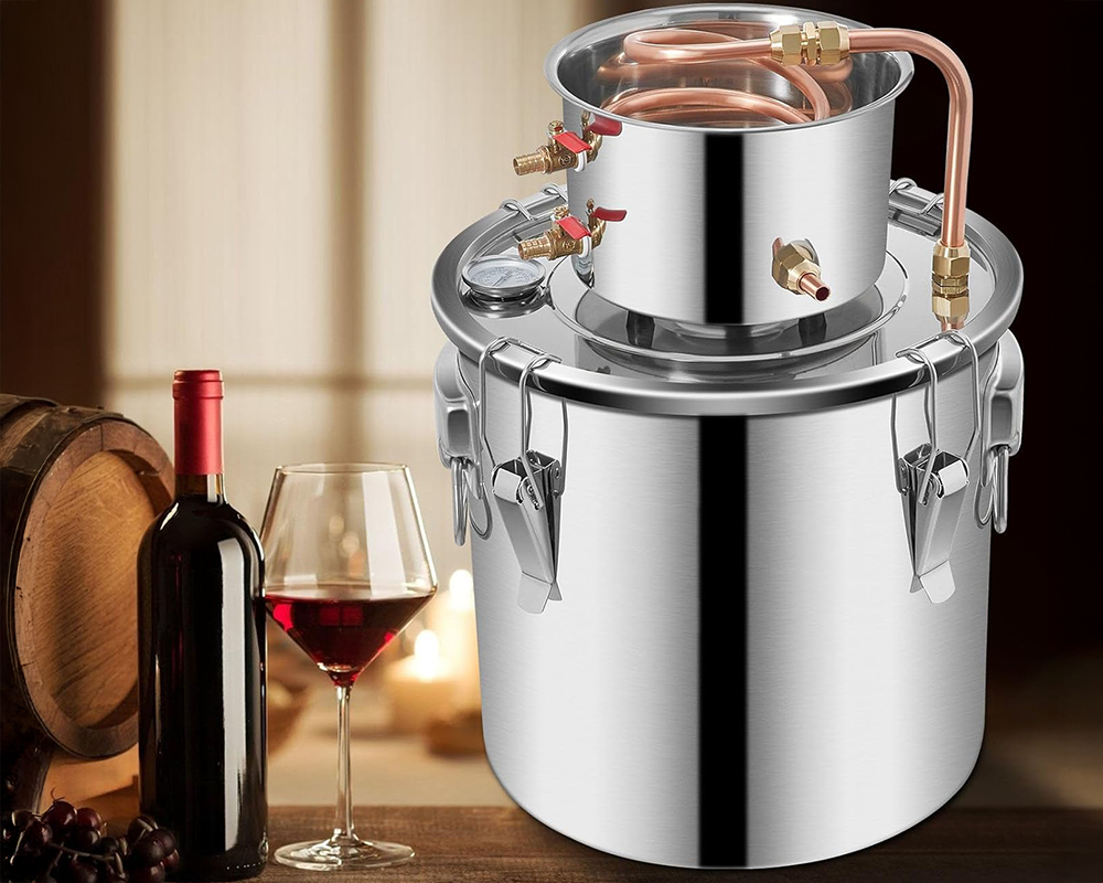 Distiller top view