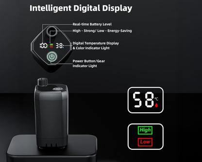 Portable Camping Shower Kit with Folding Bucket