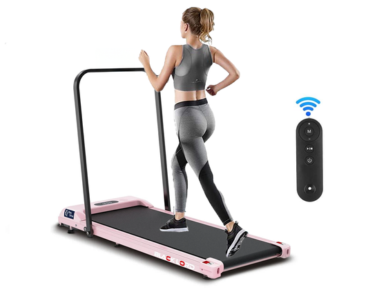 Foldable walking treadmill