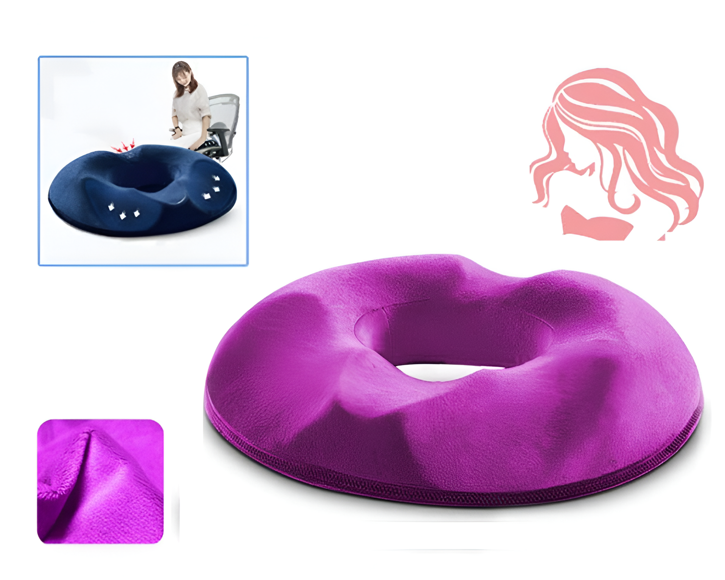 Memory Foam Donut Seat Cushion